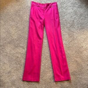 Trina Turk Vibrant Fuchsia Boot-Cut Dress Pants